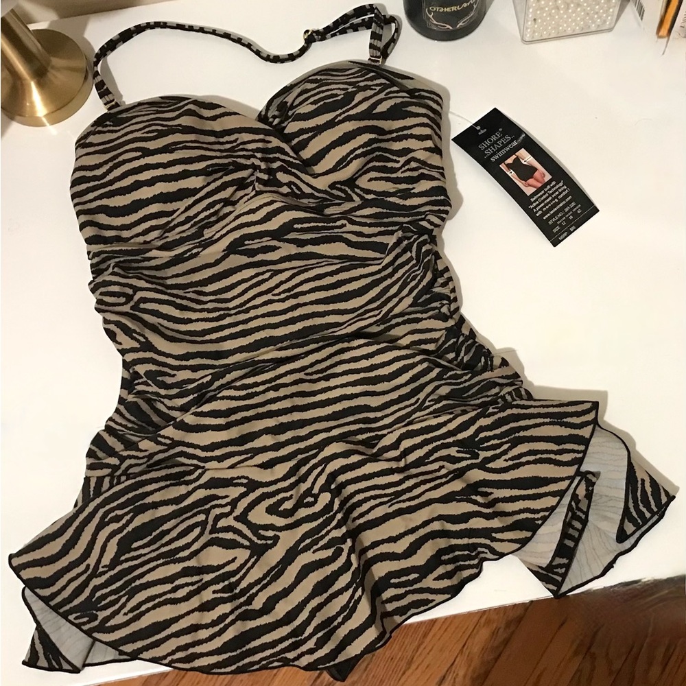 Retro Style One Piece Swimsuit
